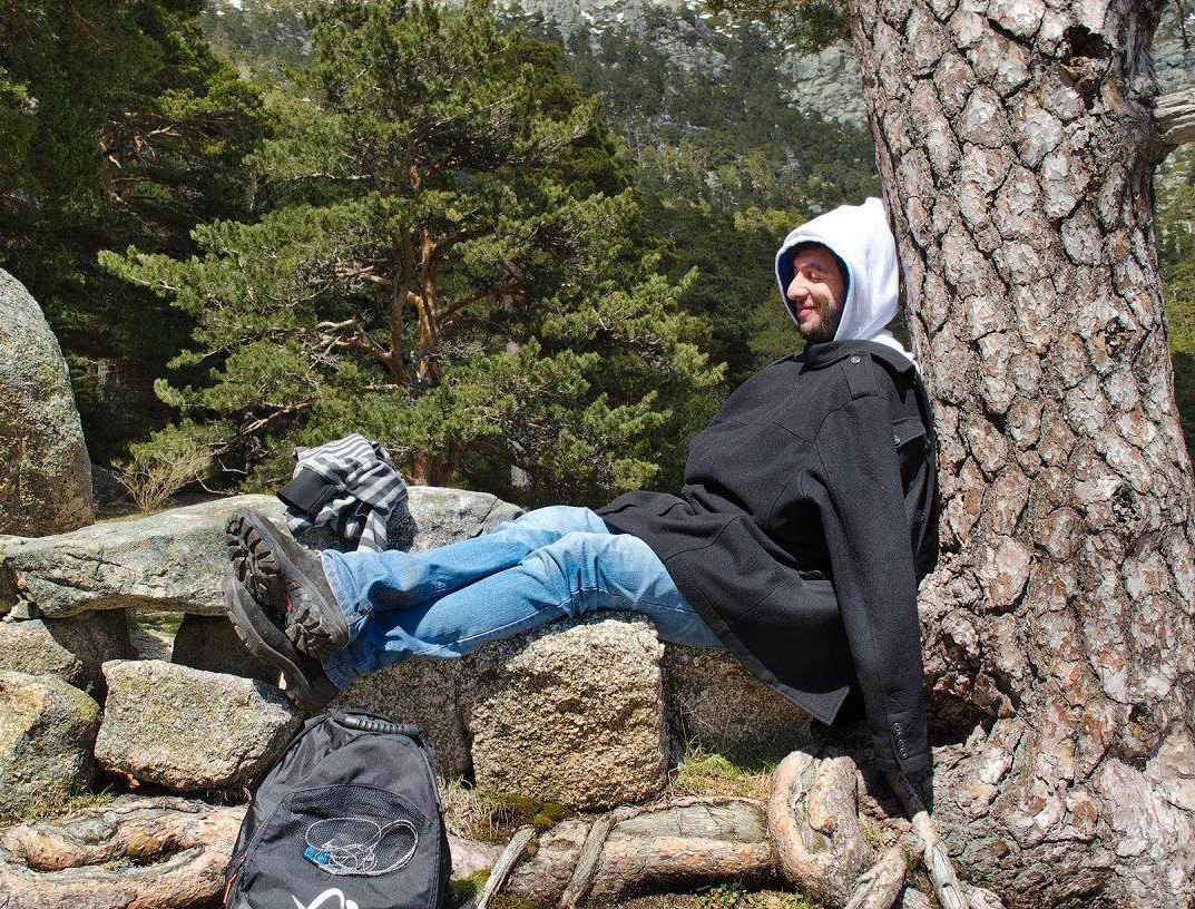 nature vini sleeping in a tree